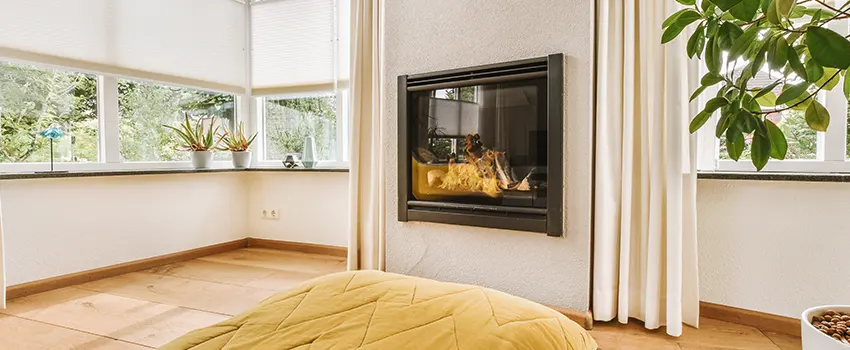 Residential Fireplace Ceramic Glass Installation in College Hill, Greensboro, North Carolina, NC