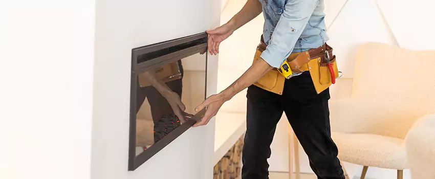 Metal Fireplace Installation in College Hill, Greensboro, North Carolina, North Carolina