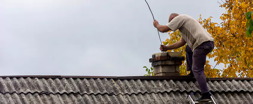 Chimney Flue Cleaning in College Hill, Greensboro, North Carolina, NC