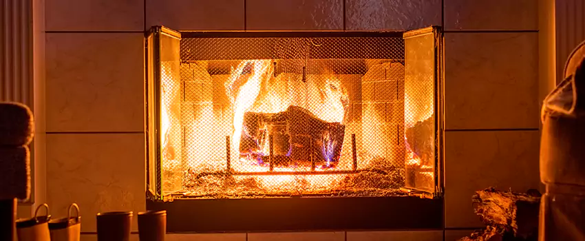 Mendota Hearth Landscape Fireplace Installation in College Hill, Greensboro, North Carolina, North Carolina