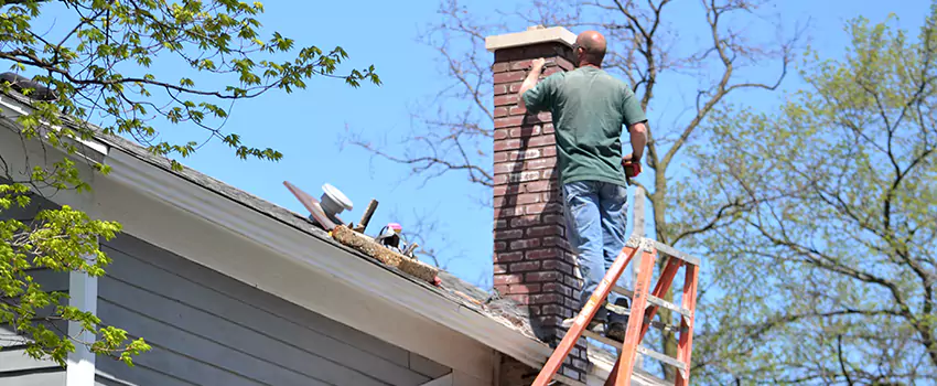 Vinyl and PVC Chimney Flashing Installation in College Hill, Greensboro, North Carolina, NC