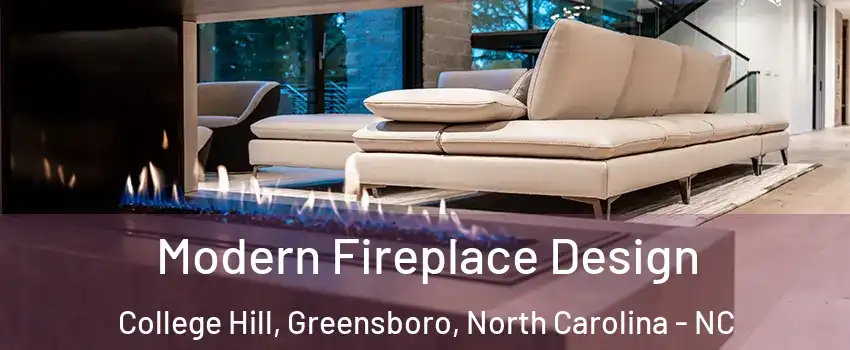 Modern Fireplace Design College Hill, Greensboro, North Carolina - NC